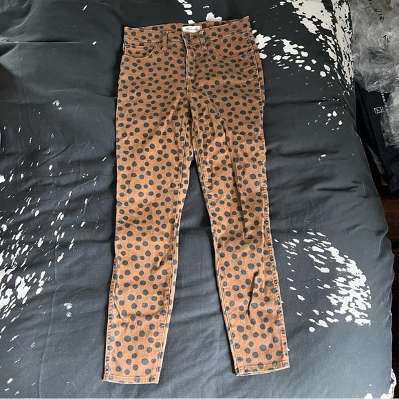 Madewell Leopard Dot 10" High Rise Skinny Jeans - Picture 8 of 9